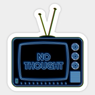 Retro TV | No Thought | Pop Art Sticker